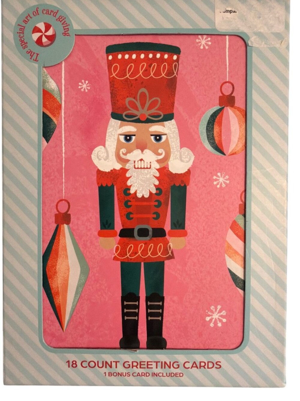Nutcracker Theme 18 Pack Christmas Greeting Cards Envelopes Tis The Season NEW